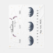 Benutzerdefiniertes Abenteuer Wasserfarbe Triplets Fleecedecke (Vorderseite)