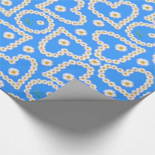 Benutzerdefiniertes Abpackpapier, Daisy Chains auf Geschenkpapier (Ecke)