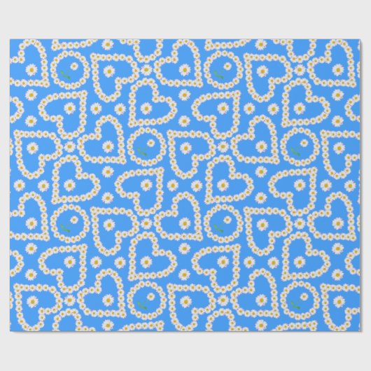 Benutzerdefiniertes Abpackpapier, Daisy Chains auf Geschenkpapier (Flach)