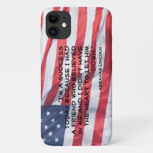 Benutzerdefiniertes Abraham Lincoln Zitat über den Case-Mate iPhone Hülle (Rückseite)