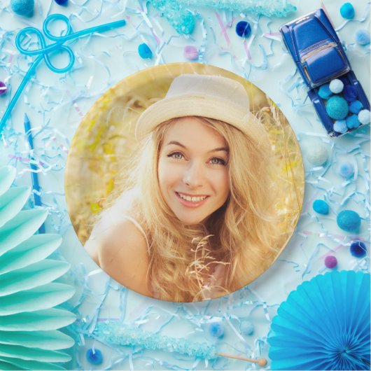 Benutzerdefiniertes Abschluss-Foto Pappteller (Party)