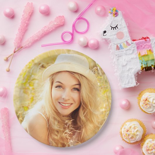 Benutzerdefiniertes Abschluss-Foto Pappteller (Party)