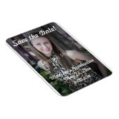 Benutzerdefiniertes Abschluss-Save the Date Foto-M Magnet (Rechte Seite)