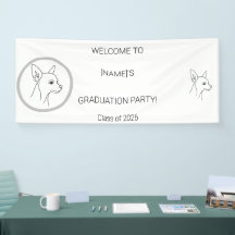 Benutzerdefiniertes Abschlussbanner für Hunde | Fo