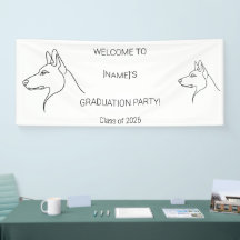 Benutzerdefiniertes Abschlussbanner für Hunde | Fo