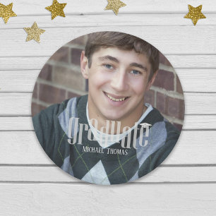 Benutzerdefiniertes Abschlussfoto-Feierparty-Desig Pappteller