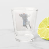 Benutzerdefiniertes Abschlussfoto Schnapsglas (Rückseite)
