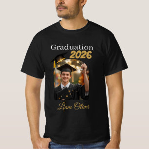 Benutzerdefiniertes Abschlussfoto-Shirt Abschlussj T-Shirt
