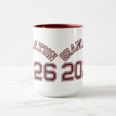 Benutzerdefiniertes Abschlussgeschenk (Rot) Tasse (Zentrum)