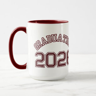 Benutzerdefiniertes Abschlussgeschenk (Rot) Tasse