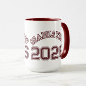 Benutzerdefiniertes Abschlussgeschenk (Rot) Tasse (VorderseiteRechts)