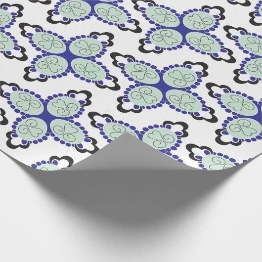 benutzerdefiniertes abstraktes Design auf Verpacku Geschenkpapier (Ecke)