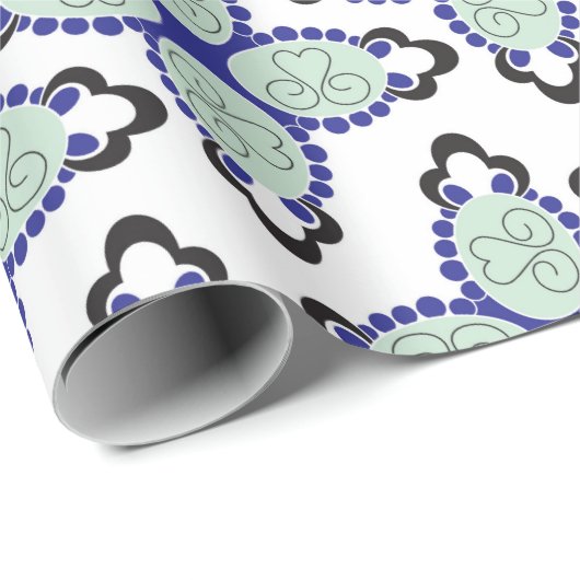 benutzerdefiniertes abstraktes Design auf Verpacku Geschenkpapier (Rolleneckpunkt)