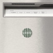 Benutzerdefiniertes abstraktes Muster, Waldgrüne K Magnet (In Situ (Geschirrspüler))