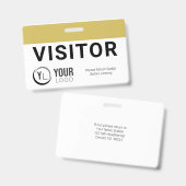 Benutzerdefiniertes Abzeichen der Besucherkennung Ausweis (Front & Back)