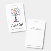 Benutzerdefiniertes Abzeichen für den Geschäftsnam Ausweis (Vorder- & Rückseite)