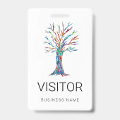 Benutzerdefiniertes Abzeichen für den Geschäftsnam Ausweis (Vorderseite)