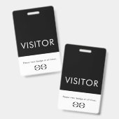 Benutzerdefiniertes Abzeichen für Schulbesucher mi Ausweis (Vorder- & Rückseite)