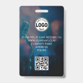 Benutzerdefiniertes Abzeichen für VIP QR-Code Erei Ausweis (Rückseite)