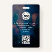 Benutzerdefiniertes Abzeichen für VIP QR-Code Erei Ausweis (Rückseite)