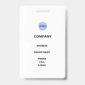 Benutzerdefiniertes Abzeichen mit ID-Foto Ausweis (Rückseite)