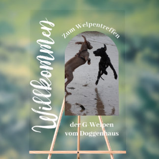Benutzerdefiniertes Acryl-Fotoschild – Great Dane Acrylschild