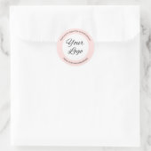 Benutzerdefiniertes Add-In-Logo mit einfachem Rosa Runder Aufkleber (Tasche)