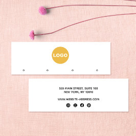 Benutzerdefiniertes Add-Logo 4 Looplatte Ohrenanze Mini Visitenkarte