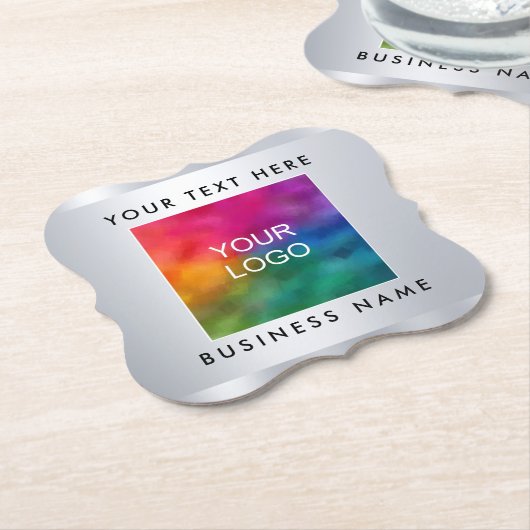 Benutzerdefiniertes Add-Logo für Imitate Silver Me Untersetzer (angewinkelt)