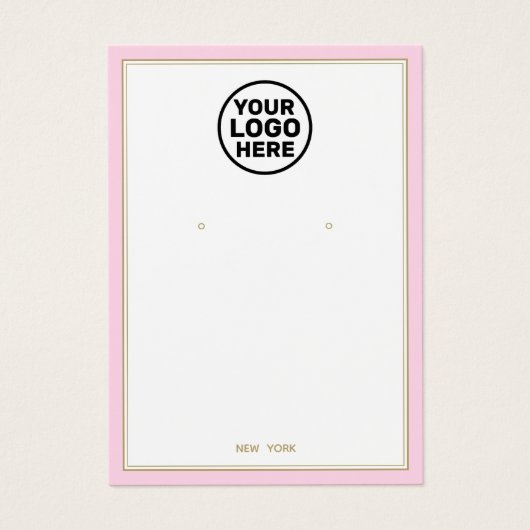 Benutzerdefiniertes Add-Logo, hellrosa, ohrfarbene (Vorderseite)
