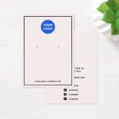 Benutzerdefiniertes Add-Logo Rosa Ohrring-Schmuckd (Schreibtisch)