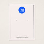 Benutzerdefiniertes Add-Logo Rosa Ohrring-Schmuckd (Vorderseite)