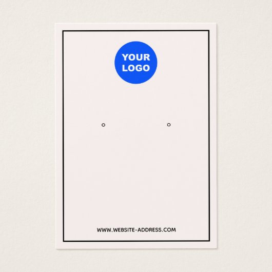 Benutzerdefiniertes Add-Logo Rosa Ohrring-Schmuckd (Vorderseite)