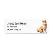 Benutzerdefiniertes AKITA-Adressenlabel (Vorne)