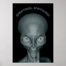 Benutzerdefiniertes Alien-Poster