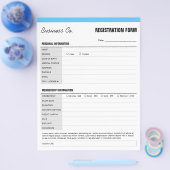 Benutzerdefiniertes allgemeines Registrierungsform Flyer (Einzeln)