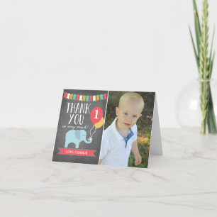 Benutzerdefiniertes Alter Elefant   Geburtstags-Da Dankeskarte