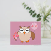 Benutzerdefiniertes Alter Geburtstag Schüssel Post Postkarte (Stehend Vorderseite)