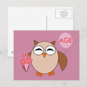 Benutzerdefiniertes Alter Geburtstag Schüssel Post Postkarte (Vorne/Hinten)