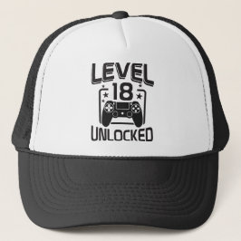 Benutzerdefiniertes Alter Level 18 freigeschaltet  Truckerkappe