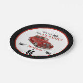 Benutzerdefiniertes Alter nicht alt, aber roter Kl Pappteller (Schrägansicht)