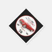 Benutzerdefiniertes Alter nicht alter roter Klassi Serviette (Ecke)