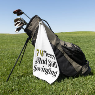 Benutzerdefiniertes Alter und immer noch Schwingen Golfhandtuch