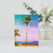 Benutzerdefiniertes altes tropisches Design Postkarte (Stehend Vorderseite)