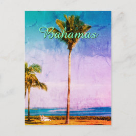 Benutzerdefiniertes altes tropisches Design Postkarte