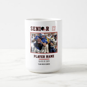 Benutzerdefiniertes American-Football-Senior-Night Kaffeetasse