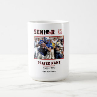 Benutzerdefiniertes American-Football-Senior-Night Kaffeetasse