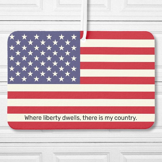 Benutzerdefiniertes amerikanisches Flag-Auto Autolufterfrischer