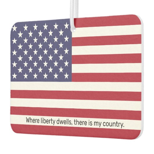 Benutzerdefiniertes amerikanisches Flag-Auto Autolufterfrischer (Links)