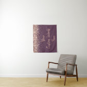 Benutzerdefiniertes Amethyst- & Roségold-Geburtsta Wandteppich (Beispiel)
